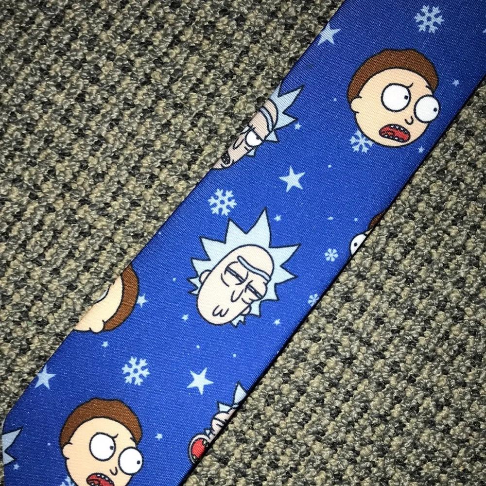 OppoSuits‎ Blue Rick and Morty Character Tie